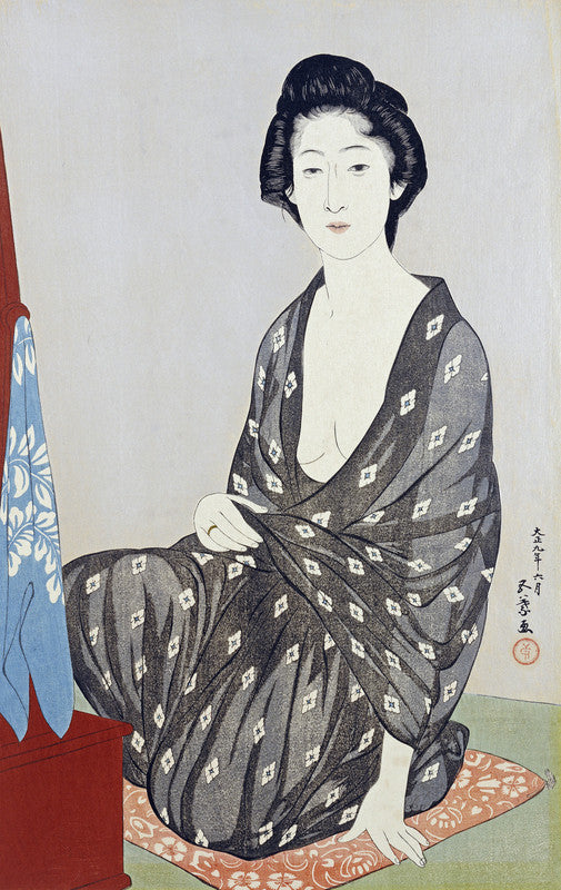 A Beauty In a Black Kimono