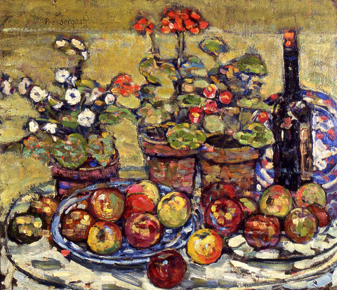 Still Life: Fruit and Flowers, ca. 1910-13