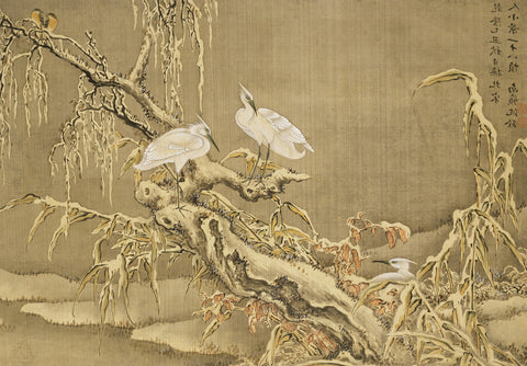 Album of Birds and Animals (Wintry Storks)