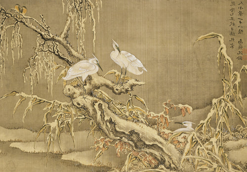 Album of Birds and Animals (Wintry Storks)