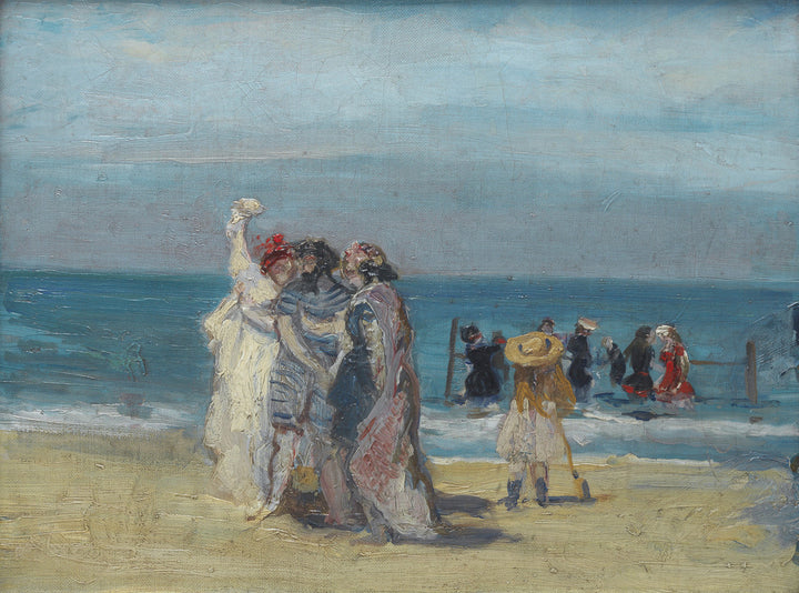 Figures on a beach