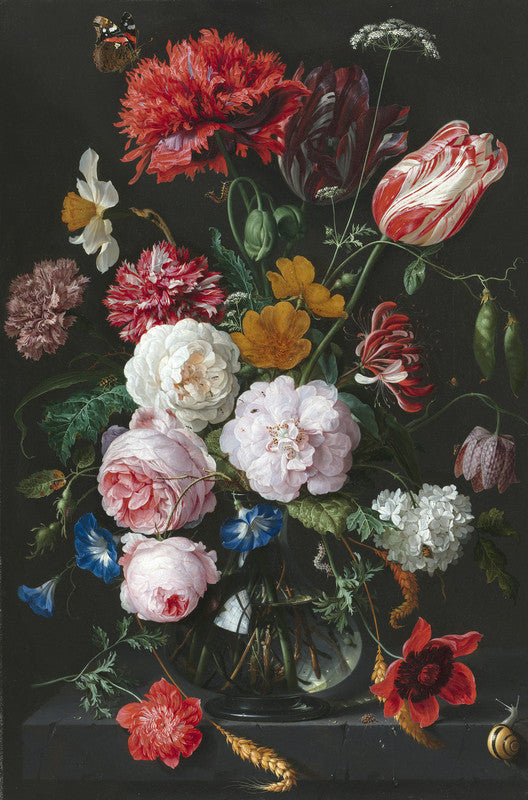 Still Life with Flowers in a Glass Vase