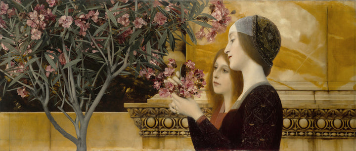 Two Girls with Oleander