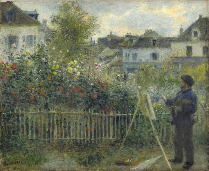 Monet Painting in His Garden at Argenteuil