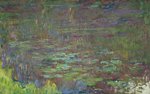Waterlilies at Sunset (detail from the right hand side)