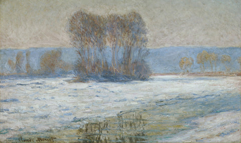 The Seine at Bennecourt, Winter