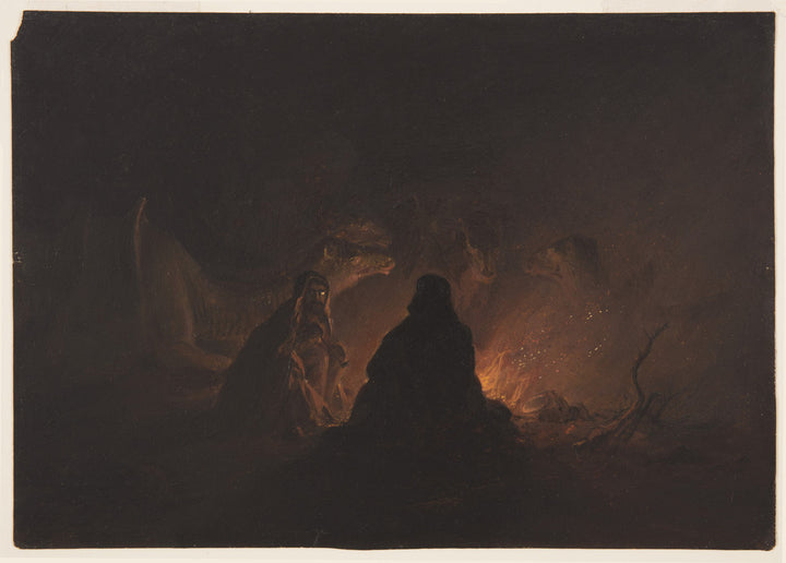 Bedouins in Camp at Night