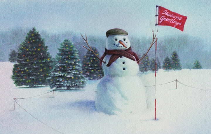 Golfing Snowman