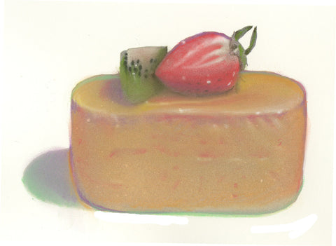 Mango Tofu Mousse Cake