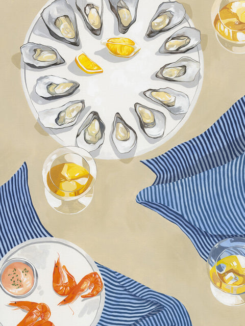 Oysters and Prawns